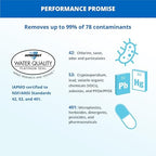 Aquasana Water Filter for Sink Faucet | Reduces 99% of 78 Contaminants Including Chlorine & Lead from Tap Water | Under Sink Filtration | Claryum Direct Connect | AQ-MF-1