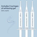 Auraglow 44% Teeth Whitening Gel Syringe Refill Pack, 44% Carbamide Peroxide, (3X) 5ml Syringes, 30 Whitening Treatments