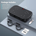 Vibration Plate Exercise Machine, Vibration Plate for Lymphatic Drainage 330 Lbs Capacity Whole Body Vibration Platform Machines Helps Weight Loss Shaping Toning Wellness