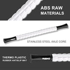 MZDXJ Muscle Roller Stick for Athletes - Deep Tissue Fascia Blaster & Roller Massager for Myofascial Pain Relief - Handheld Physical Therapy & Recovery Tool(-Black White-24 inch)