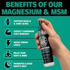 Coach Soak Magnesium Recovery Value Bundle - Flakes Bath Soak + Oil Spray + Lotion with MSM (Cooling Menthol, 3-Pack)
