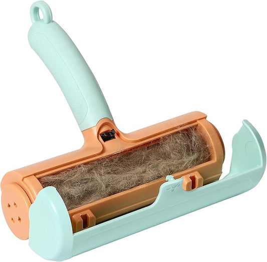 Pet Hair Remover - Reusable Lint Roller for Cats and Dogs, Effortlessly Removes Fur from Furniture, Carpets, Bedding, and Clothing, Static Cling Technology, Self-Cleaning Design