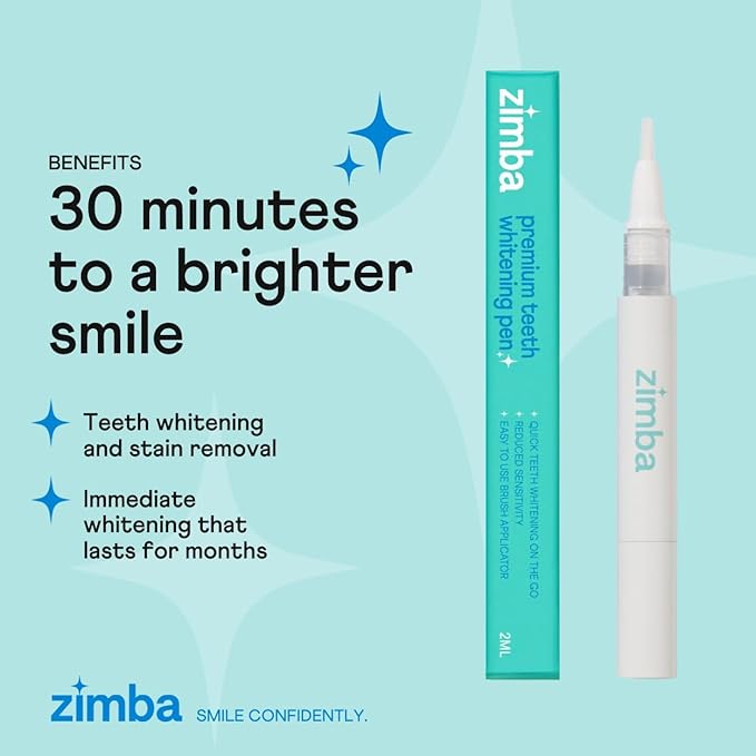 New Zimba Ultimate Whitening Kit | Cordless LED Accelerator Light, Whitening Strips, and Whitenig Pen
