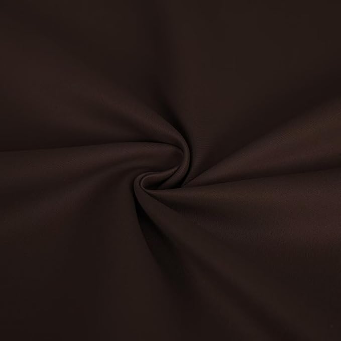 Blackout Curtains Custom Size for Bedroom 1 Panel, Thermal Insulated Blackout Curtains, Solid Grommet Privacy Room Darkening Drapes for Living Room Window (Customsize, Chocolate)