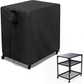 Kingling Outdoor Pizza Oven Table Cover for Ooni Medium Table, Waterproof Outdoor Grill Prep Table Cover Pizza Oven Stand Cover - 32''L x 24''W x 35''H(Black)