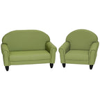 Children's Factory As We Grow Chair and Couch, Flexible Seating for Daycare or Preschool, Kids Reading Couch, Playroom Furniture, Sage