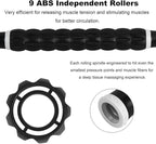 Yansyi Muscle Roller Stick for Athletes - Body Massage Roller Stick - Release Myofascial Trigger Points Reduce Muscle Soreness Tightness Leg Cramps & Back Pain for Physical Therapy & Recovery (White)