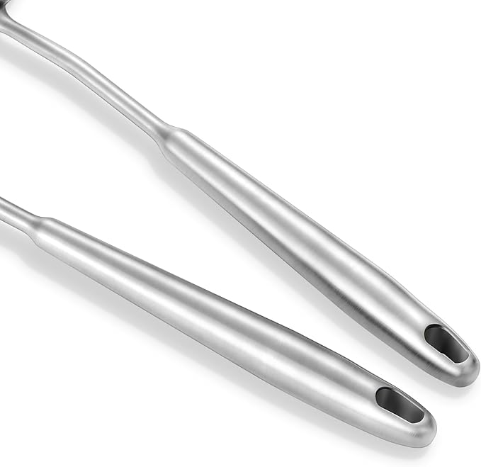 14-15" Wok Spatula and Ladle,2 PCS Wok Tools Set,304 Stainlss Steel Cooking Utensils,Matte Wok Accessories,Solid Wok Utensils