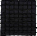 Ogrmar 64 Pockets Vertical Wall Garden Planter Plant Grow Bag for Flower Vegetable for Indoor/Outdoor (64 Pockets, Black)