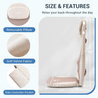 Mynt FSA HSA Eligible Foldable Back Massager, Chair Massager with Soothing Heat, Flexible Massage Chair Pad with Soft S-Curve Longer Track Adjustable Pillow for Diverse Body Contours, FSA/HSA Approved