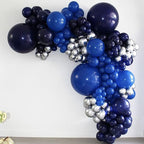 130pcs Navy Blue Balloons Different Sizes 18" 12" 10" 5" Dark Blue Balloons for Birthday Graduation Baby Shower Anniversary New Year Party Holiday Decorations