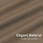 Easy-Going Blackout Curtains for Bedroom, Solid Thermal Insulated Grommet and Noise Reduction Window Drapes, Room Darkening Curtains for Living Room, 2 Panels (34x72 in, Camel)