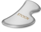 STICKON Stainless Steel Gua Sha Scraping Massage IASTM Soft Tissue Mobilization Tool (B Shape)