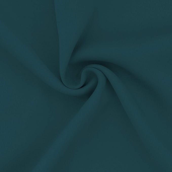 Easy-Going Blackout Curtains for Bedroom, Solid Thermal Insulated Grommet and Noise Reduction Window Drapes, Room Darkening Curtains for Living Room, 2 Panels (52x96 in,Peacock Blue)