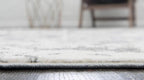 Unique Loom Rosso Collection Vintage, Geometric, Bohemian, Traditional, Distressed, Southwestern Area Rug, Round 4' 0" x 4' 0", Light Gray/Ivory