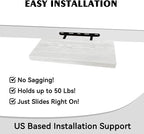 BGMG Wood Floating Shelves 16 inch Set of 2, Rustic Wooden Wall Mount Shelves for Bathroom Living Room Bedroom Kitchen Farmhouse -16x 6.7 x1.25 inch- White
