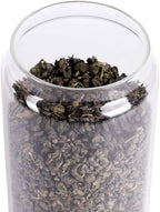 Glass Tea Canister, 25 FL OZ/ 750ml Bulk Food Storage Jar with Airtight Acacia Lid, Glass Food Container for Loose Leaf Tea, Coffee Bean(6 inch high)