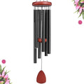Large Aluminium Wind Chimes Outside, Soothing Melodic Memorial Sympathy Wind Chime, Suitable Outdoor Garden Decor, Gift for Mom Women Neighbors (Black Wind Chimes-36 in)