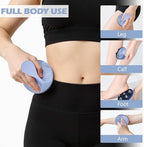 Lymphatic Massage Roller for Cellulite Remover Body Sculpting - Handheld Cellulite Massage Tool for Body Bloat Blood Circulation Lymphatic Drainage Blue