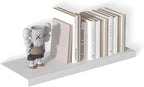 12 Inch Deep Floating Shelves for Wall 1 Pack White Floating Shelves Large Storage Space Wall Mount Shelf for Living Room Kitchen Bathroom 30" W x 12" D x 1.2" H White