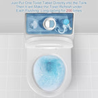 KIISIISO Toilet Bowl Cleaner Tablets, 12 PACK Commercial Household Bathroom Cleaners, Automatic Toilet Tank Cleaners Deodorizers(Blue and White)