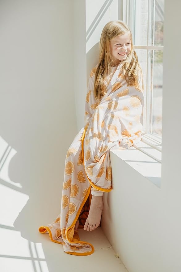 Copper Pearl Jumbo 3-Layer Blanket: Soft Quilt for Boys and Girls | Breathable, Cozy, Toddler Blanket | Newborn Baby Quilt | 46x46 Premium Polyester/Rayon | Cutie