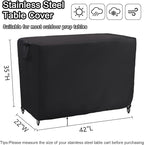 Kingling Outdoor Table Cover 42 Inch, Waterproof Prep Table Covers Bar Table Protection Cover for Patio Table/Furniture - 42''L x 22''W x 35''H