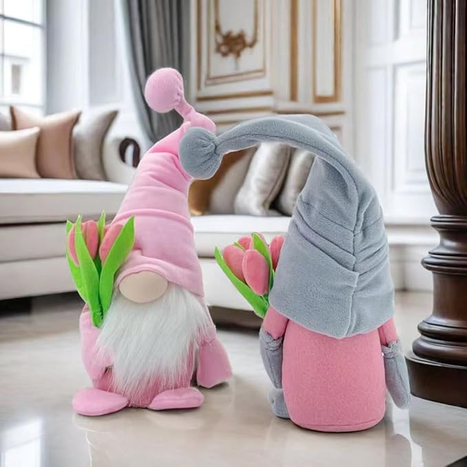 Fall Decoration for Home,15 inch Fall Gnomes Plush Decor for Tiered Tray, Thanksgiving Gnome Plush Doll Swedish Gnomes Gifts Autumn Table Decoration Home Tabletop Elf Doll,Grey