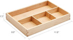 pandapark Wood Organizer Tray,Black Walnut,Desk & Drawer Storage Box (Maple Master)