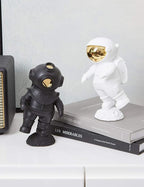 HAUCOZE Diver Figurine Decor Modern Statue Sculpture Table Centerpiece Polyresin 7.5 inch