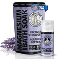 Coach Soak Recovery Bath Soak and Magnesium Lotion with MSM Lavender Bundle
