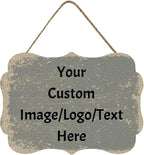 Personalized Custom Wooden Signs with Any Text Name for Home Door Man Cave Bar Family Farmhouse Decorative Home Kitchen Rustic Wall Decor