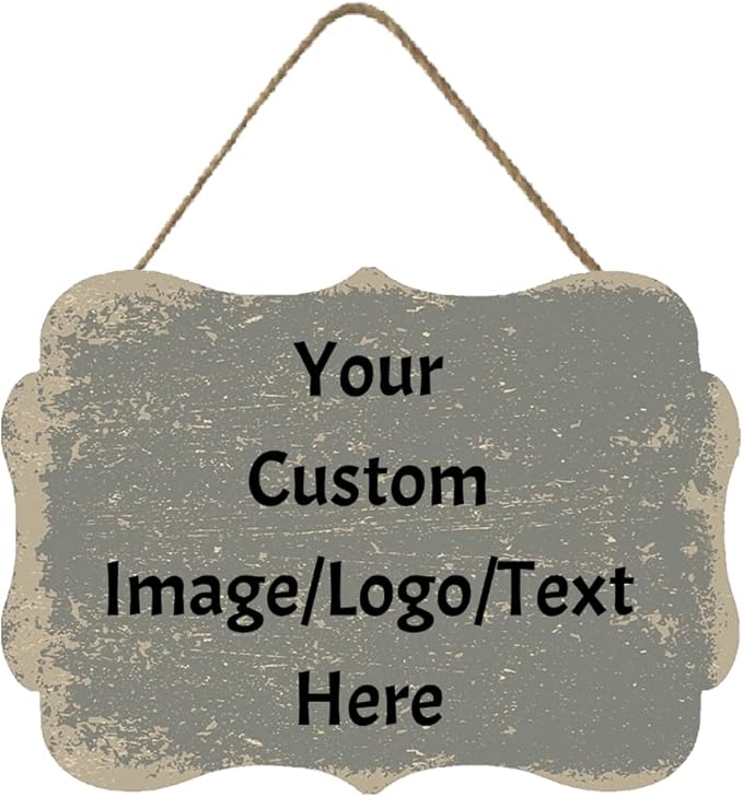 Personalized Custom Wooden Signs with Any Text Name for Home Door Man Cave Bar Family Farmhouse Decorative Home Kitchen Rustic Wall Decor