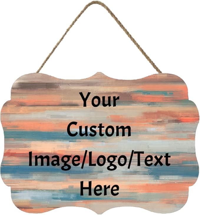 Personalized Custom Wooden Signs with Any Text Name for Home Door Man Cave Bar Family Farmhouse Decorative Home Kitchen Rustic Wall Decor