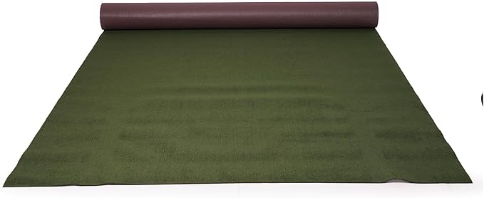Marine Carpet,5 FT x 15 FT Olive Green Indoor Outdoor Carpet 0.2" Thick with Water-Proof TPE Backing, Non-Slide for Home, Patio, Porch, Deck