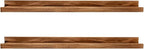 AZSKY 48 Inches Long Wood Photo Picture Ledge Shelf with Lip Floating Shelves for Nursery Books Set of 2 Rustic Wall Shelf for Kids Bedroom Office Bathroom Living Room Frames