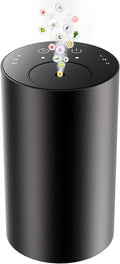Waterless Essential Oil Diffuser, Portable Aromatherapy Diffuser, Mini Scent Machine, Battery Operated, 1/4/8-Hour Timer, 20ml Capacity, 3 Mist Levels for Home, Car, Room Office,No included oil(Black)
