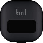 Bril UV-C Toothbrush Sanitizer and Holder, Portable Cleaner, Travel Cover, Magnetic Holder, and Rechargeable Case for Any Size Toothbrush, Black