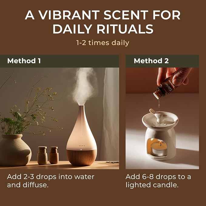 Gya Labs Tangerine Essential Oil for Diffuser - 0.34 Fl Oz - 100% Pure Natural Tangerine Oil for Skin, Massage, DIY Fragrances & Candle Making Scent