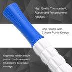 Muscle Roller Stick for Athletes - Deep Tissue Fascia Blaster & Roller Massager for Myofascial Pain Relief - Handheld Physical Therapy & Recovery Tool(Blue White-24 inch)