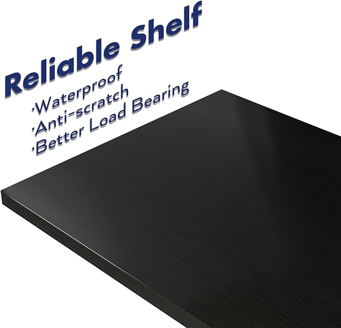 NUMENN Narrow Bookshelf, 5 Tier Bookshelves, Home Office Bookcase Shelf Storage Organizer, Free Standing Storage Shelving Unit for Bedroom, Living Room and Home Office, Black