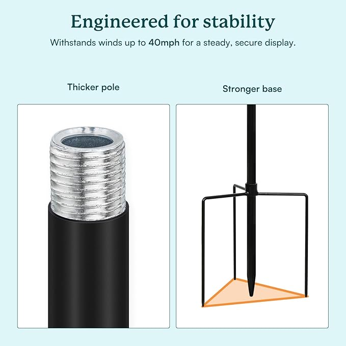 Wind Spinners for Yard and Garden, 84" Wind Spinners Outdoor Metal Extra Large, Wind Sculptures & Spinners with Stake, Yard Art Garden Decor Gift for Family