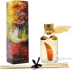 LOVSPA Reed Diffuser Set, Heirloom Pumpkim Scented Oil Diffuser with Sticks, Home Fragrance Accessories for Bathroom Shelf Decor, Aroma Diffusers for Home or Office Fall Decor, USA Made