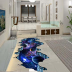 Quanhaigou Galaxy Wall Sticker,Space Wall Decal,Planet Wallpaper Decoration Decor