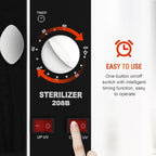 UV Sanitizer Cabinet. Dual Lamp UV Light Sanitizer Box with Timer Setting, Suitable for Cleaning of Various Items