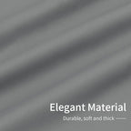 Easy-Going Blackout Curtains for Bedroom, Solid Thermal Insulated Grommet and Noise Reduction Window Drapes, Room Darkening Curtains for Living Room, 2 Panels (34x72 in, Light Gray)