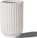 Classic Roman Column Style Planter | 20" Tall | Black & White Options | Ideal for Entrance & Living Room Corner | Durable Fiberglass Composite