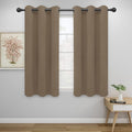 Easy-Going Blackout Curtains for Bedroom, Solid Thermal Insulated Grommet and Noise Reduction Window Drapes, Room Darkening Curtains for Living Room, 2 Panels (42x54 in, Camel)
