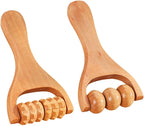 Wooden Foot Massager Tool with Roller - Ultimate Foot Roller Massage Device for Pain Relief, Natural Wood Massage Tools for Relaxation