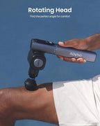 RENPHO Massage Gun with Adjustable Angles and Extension Handle, Handheld Percussion Muscle Massager Deep Tissue with Portable Carry Case for Men Women, Extend 2